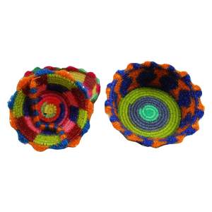 Cesta de Almacenamiento Circular Hecha a Mano de Macramé, Organizador de Cuerda de Algodón Estilo Boho para Decoración del Hogar, Almacenamiento Elegante - Product Image 4