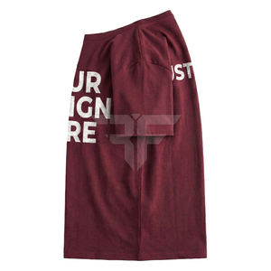 Camiseta de Hombre de Manga Corta, 100% Algodón, Sólida, Transpirable, de Secado Rápido, Talla Personalizada, con Tela de Lona, Ideal para el Verano, Superventas - Product Image 2