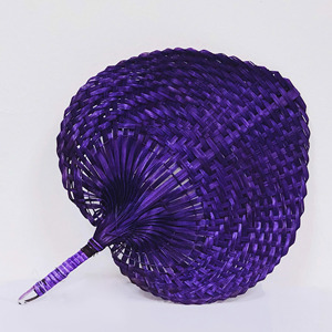 Abanico de mano de verano con temática tropical, abanico tejido para decoración y uso diario, abanicos de bambú portátiles. - Product Image 3