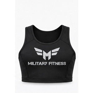 Débardeur de sport tactique noir à compression pour entraînement, fitness et suivi GPS - Product Image 4