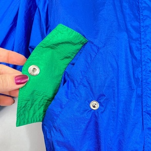 Chaqueta Cortavientos Retro Extra Grande de Colores Arcoíris, Cuello Alto, OEM, Chaqueta Casual Impermeable para Hombre para Exteriores - Product Image 4