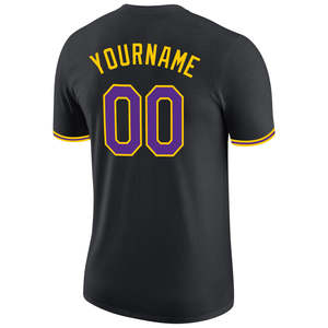 T-shirt surdimensionné style baseball personnalisé avec nom d'équipe, vêtements streetwear en coton, fabrication OEM, vente en gros, fournisseur de chemises pour hommes aux États-Unis - Product Image 4