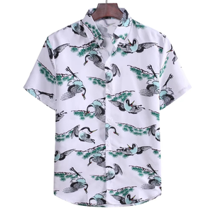 2026 New Design <b>Men</b>’s Rayon Hawaiian <b>Shirt</b> Digital Print Short Sleeve Summer <b>Beach</b> <b>Shirt</b> - Product Image 2