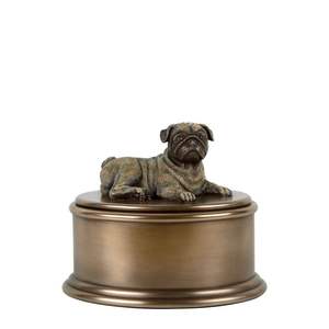 Pet Cremation <b>Urn</b> Teardrop Shape Ceramic Airtight with Paw Print Design for Dogs Classical Style - Product Image 3