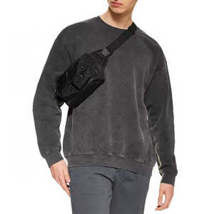 เสื้อสเวตเชิ้ตคอกลมสีน้ำเงินสำหรับผู้ชาย ผ้าฝ้าย ทรงปกติ สวมใส่สบาย ถักทอสีพื้น เหมาะสำหรับใส่ในฤดูใบไม้ร่วง - Product Image 5