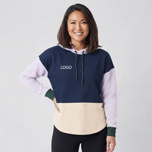 Vêtements d'hiver pour femmes grandes tailles, sweat-shirts à capuche rose et noir, capuche en sherpa, molleton épais, impression personnalisée. - Product Image 5