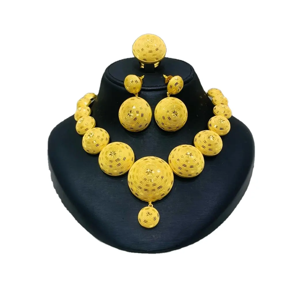 New 24K Gold Plated Necklace Jewelry Design Women's Fashion