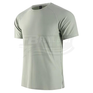 T-shirt d'entraînement décontracté à manches courtes pour hommes, en coton respirant et à séchage rapide, de haute qualité, neuf, vente en gros - Product Image 3