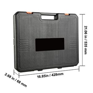 Set di Attrezzi per Riparazione Auto da 65 Pezzi, Chiave a Bussola a Impatto da 1/2'' con Inserti da 3/8'' e 1-1/4'', Metrici 10-24mm, in Acciaio Legato Cr-V a 6 Punte - Product Image 6