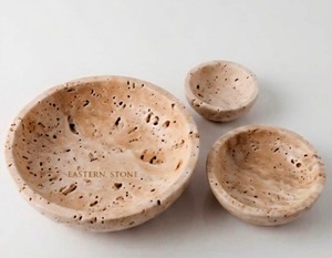Handcrafted Natural Marble Decorative Bowls, Luxury <b>Stone</b> Serving and Fruit Bowl for Home Decor, Wholesale Custom Marble - Product Image 5
