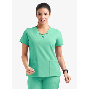 Custom High Quality Unisex Medical Scrubs Hospital Uniforms for Dental Surgery Use with OEM Service Breathable Scrub Suits - Product Image 5