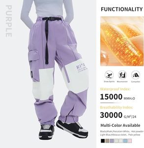 Pantalones de Esquí y Snowboard Unisex, Elegantes, Profesionales, Calefactables, Impermeables, Resistentes al Viento, Transpirables, con Estampado Personalizado, Fabricados en Fábrica - Product Image 5