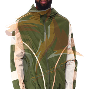 Ensemble coupe-vent léger et imperméable personnalisé pour homme, en nylon et polyester durables, ensemble de survêtements coupe-vent pour homme - Product Image 6
