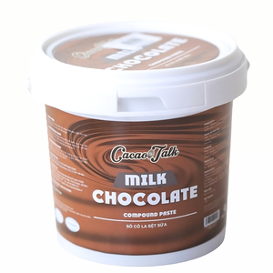 Pasta de Chocolate Líquido Compuesto de Primera Calidad para Relleno de Ingredientes de Panadería, HALAL OEM/ODM, Chocolate con Leche y Cacao, 1KG, Precio Especial - Product Image 1