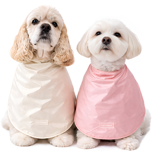 HEDYS GROOMING Cape de toilettage réglable et protectrice pour chien, en coton biologique résistant à l'eau, pour le lavage du visage, Taille L - Product Image 1