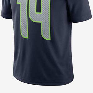 Maillot de football américain de qualité supérieure, couleur unie, tissu polyester anti-plis, protection UV UPF 50+, chemises de football américain - Product Image 6