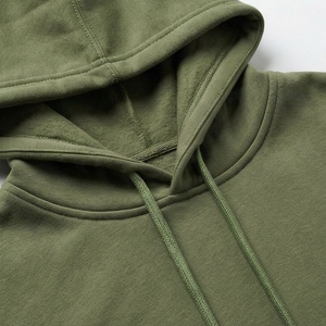 Conjunto Deportivo con Capucha para Hombre, Color Verde Oliva, Sudadera y Pantalones Largos de Color Sólido, Cierre con Cordón, Corte Regular - Product Image 4