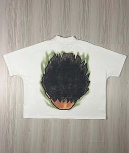 อะนิเมะที่กําหนดเองกราฟิกพิมพ์Cropped Boxy Tเสื้อเฮฟวี่เวท300 GSMผ้าฝ้ายขนาดใหญ่Boxy Fit Tเสื้อผู้ชายY2k Streetwearเสื้อผ้า - Product Image 6