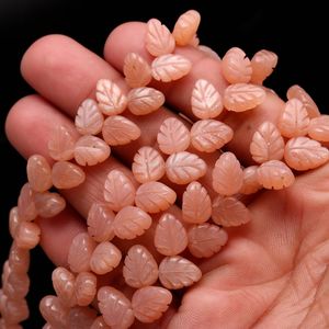Cuentas de piedra lunar naranja natural talladas en forma de hoja de 10-11 mm, cuentas de piedra lunar talladas a mano para la fabricación de joyería, sueltas. - Product Image 1