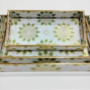 Plateau de service imprimé en MDF de qualité supérieure, modèle 16, améliore la présentation des aliments pour le service de café et de thé - Product Image 2