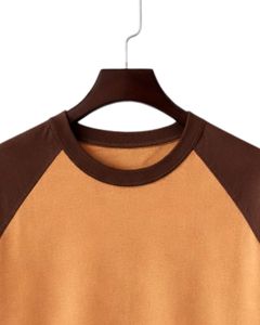Custom Mens Raglan Jersey Short Sleeve T Shirt Cotton Polyester Crew Neck Casual Contrast Sleeve <b>Baseball</b> <b>Tee</b> OEM Apparel Supply - Product Image 5