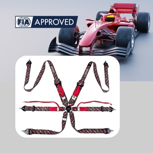 Harnais de sport automobile professionnel FIA 8853 2016 SPORT PLUS 5 6 points de fixation OEM ODM Logo personnalisé Couleur Vente en gros Fabricant - Product Image 2