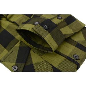 Chemise en flanelle tendance pour homme, collection automne-hiver, streetwear haut de gamme, à carreaux, boutonnée, coutures de haute qualité, tissu durable - Product Image 4