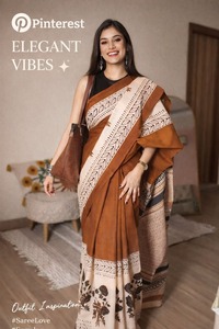 Sari en polyester imprimé pour femme, séchage rapide, sans plis, décontracté, pour fêtes, Diwali, vêtements ethniques traditionnels, tenue drapée - Product Image 6