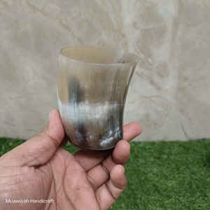 Ensemble de tasses en corne de boeuf de bonne qualité de 3 pièces pour boire une tasse en corne de tir Corne finie naturelle polie de luxe écologique à bas prix - Product Image 2