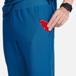 Custom Logo Breathable Eco-Friendly Knitted <b>Nursing</b> <b>Scrubs</b> Set for Unisex Medical/Dental Use Bell-Bottom Pants Uniform - Product Image 6