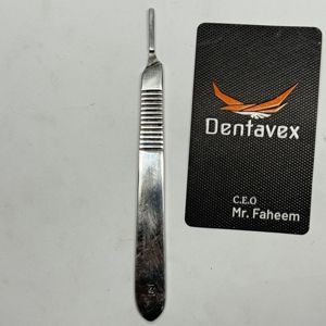 Dentavex Surgical Scalpel Blades and Handle Set Stainless Steel Carbon Steel Sterile Reusable Medical Cutting <b>Instrument</b> Kit - Product Image 2