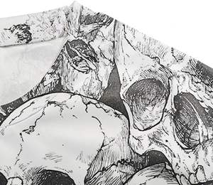 Camiseta con estampado de esqueleto, novedosa, informal, de verano, de manga corta - Product Image 5