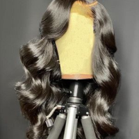Rambut Asli India Pirang SV3 Berkualitas Terjamin, Wig Lace Front Jahitan Mesin Double Weft, Ujung Tebal, Semua Warna, Bebas Bahan Kimia, 100 gram
