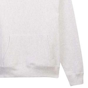 Sudadera con Capucha de Felpa de Corte Holgado en Color Gris Jaspeado, Sudadera con Capucha de Mezcla de Algodón Suave, Informal, Cálida, Unisex, Estilo Urbano - Product Image 5