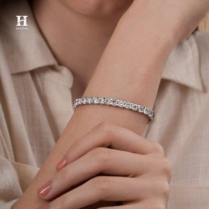 Brazalete de Lujo con Diamantes Cultivados en Laboratorio, Corte Redondo, VVS, Oro Blanco de 14k/18k, para Mujer - Product Image 3