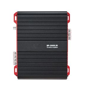 Amplificador de Audio para Auto de 1 Canal Clase D, 2000W RMS MAX, Estable a 1/2/4 Ohmios, Control Remoto de Nivel de Subwoofer, Monobloque - Product Image 1