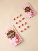 Fournisseur en gros, livraison rapide, service OEM/ODM, chocolat drageé HALAL, chocolat à la fraise, amandes enrobées de chocolat, noix de macadamia, 75 g