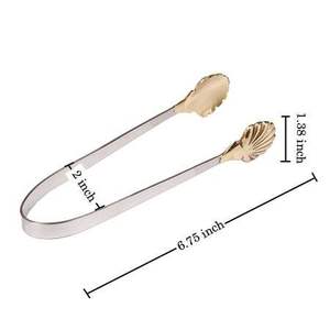 Pinces à glace en laiton et acier inoxydable, pinces à café, pinces à sucre, pinces à légumes et à pain, outils de bar et pour usage artisanal, vente chaude - Product Image 1