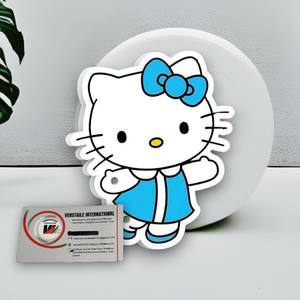 Nuevas Pestañas Magnéticas Acrílicas con Diseño de Lazo Azul, Hello Kitty, Flores y Mariposas, Ecológicas, Reutilizables, para Extensión de Pestañas - Product Image 5