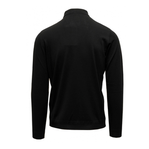 เสื้อยืดคอกลมแขนยาวสีดำ ผ้าฝ้ายฟลีซ สีพื้น แขนยาวเต็มตัว - Product Image 6