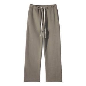 Pantalones deportivos OEM de cintura media, corte recto y ajustado, con bajo abierto, para minoristas de ropa urbana estadounidense, producción personalizada - Product Image 3