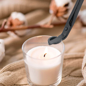 Azora Industries-Tondeuse à mèche en laiton antique brossé vintage, accessoires de bougie de soin de bougie de vente chaude, couleurs de galvanoplastie - Product Image 1