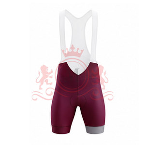 Ensemble maillot et short de cyclisme pour homme, bordeaux avec accents gris, design sans coutures pour adultes - Product Image 5