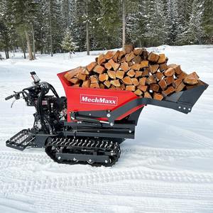 Quality New 1100Lbs Capacity Wheel Barrow 302cc 10HP E-Start Gas Engine <b>Tracked</b> <b>Dumper</b>,with Front Shovel - Product Image 2