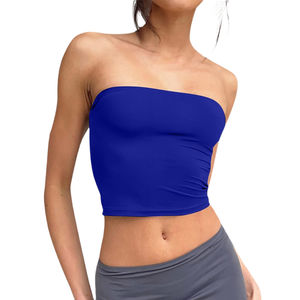 Top de punto sin mangas para mujer, estilo push-up, transpirable y suave, tipo tubo, ideal para el verano, a la moda 2026, precio económico, OEM - Product Image 5