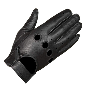 Unisex <b>driving</b> <b>gloves</b> half finger leather soft touch <b>Driving</b> <b>gloves</b> genuine leather perforated breathable leather <b>driving</b> <b>glove</b> - Product Image 1