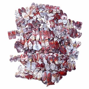Paire de pierres précieuses naturelles en agate Crazy Lace, cabochons de haute qualité pour la fabrication de bijoux, Rajasthan AMAN GEMS - Product Image 5
