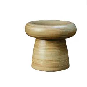 竹製スツール環境にやさしい便利手作りスパン