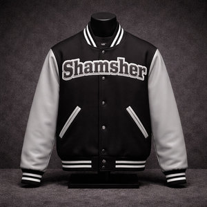 Veste de style universitaire unisexe en laine 100% brodée, design unique, qualité supérieure, respirante, doublée de coton, mode streetwear d'hiver - Product Image 4