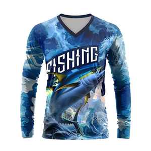 Camiseta de Pesca de Secado Rápido Ecológica OEM y ODM, Protección UV Personalizada UPF 50+, Manga Larga, Ropa Transpirable y Cómoda - Product Image 1